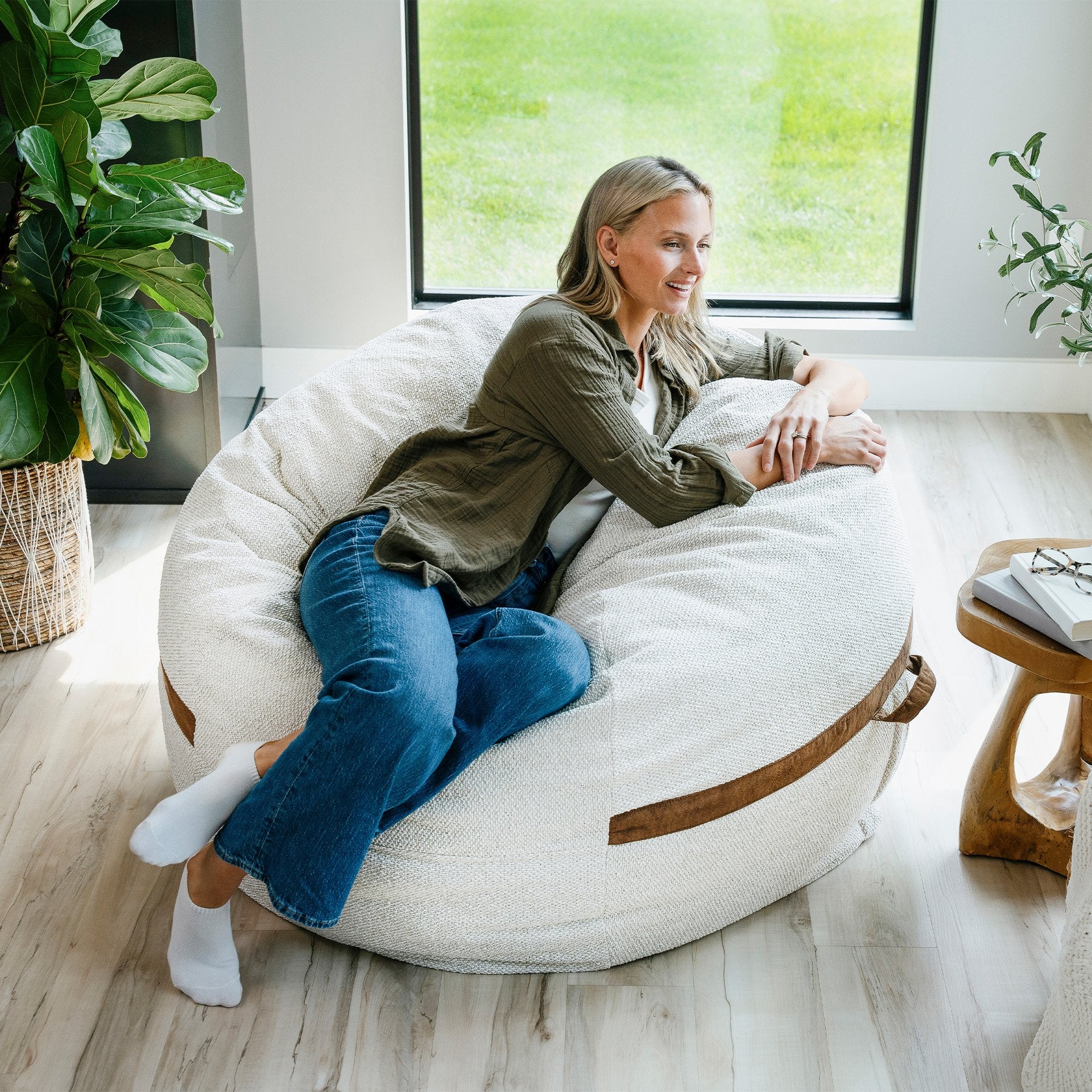 Fuf® 5Ft Foam Bean Bag - Image 105