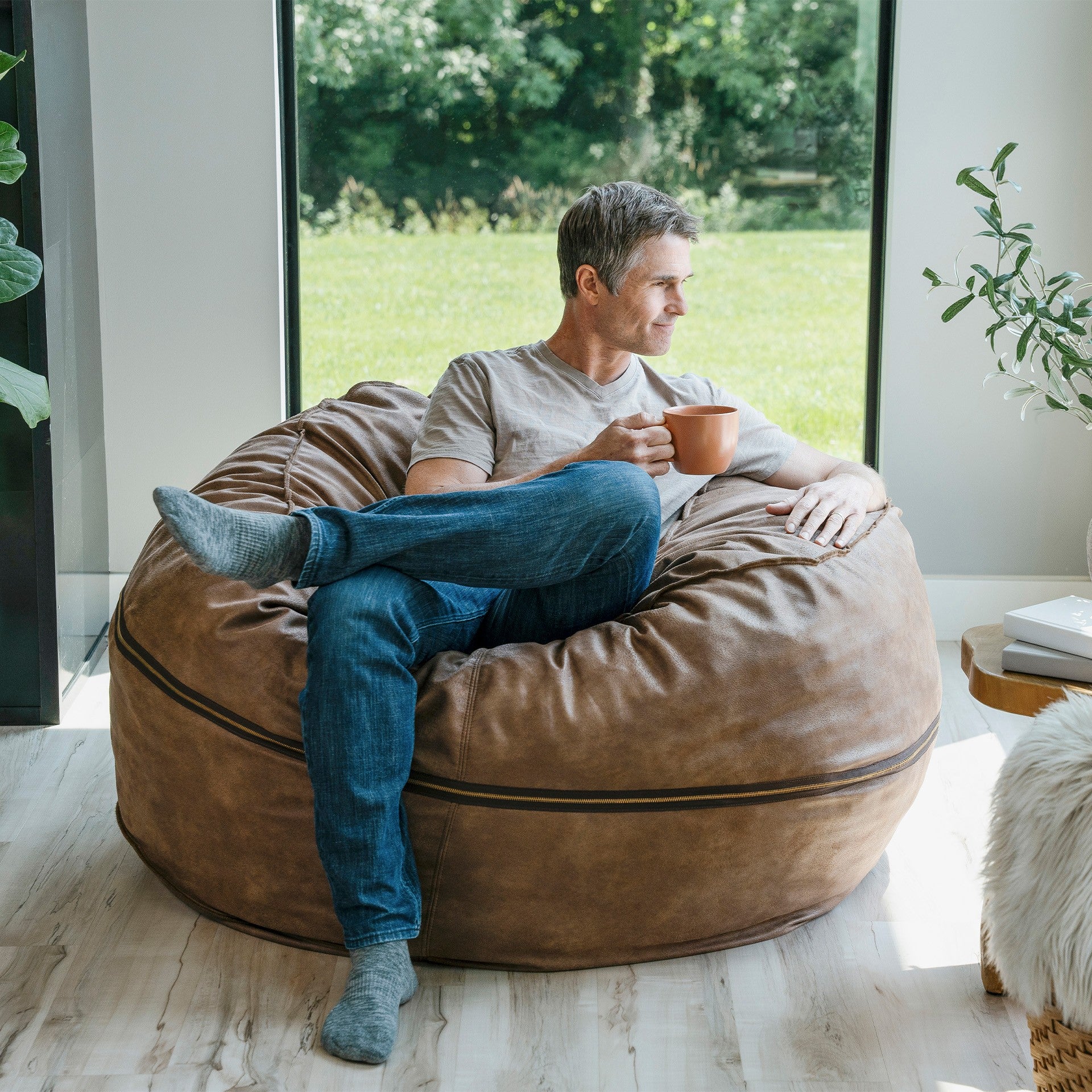 Fuf® 5Ft Foam Bean Bag - Image 113