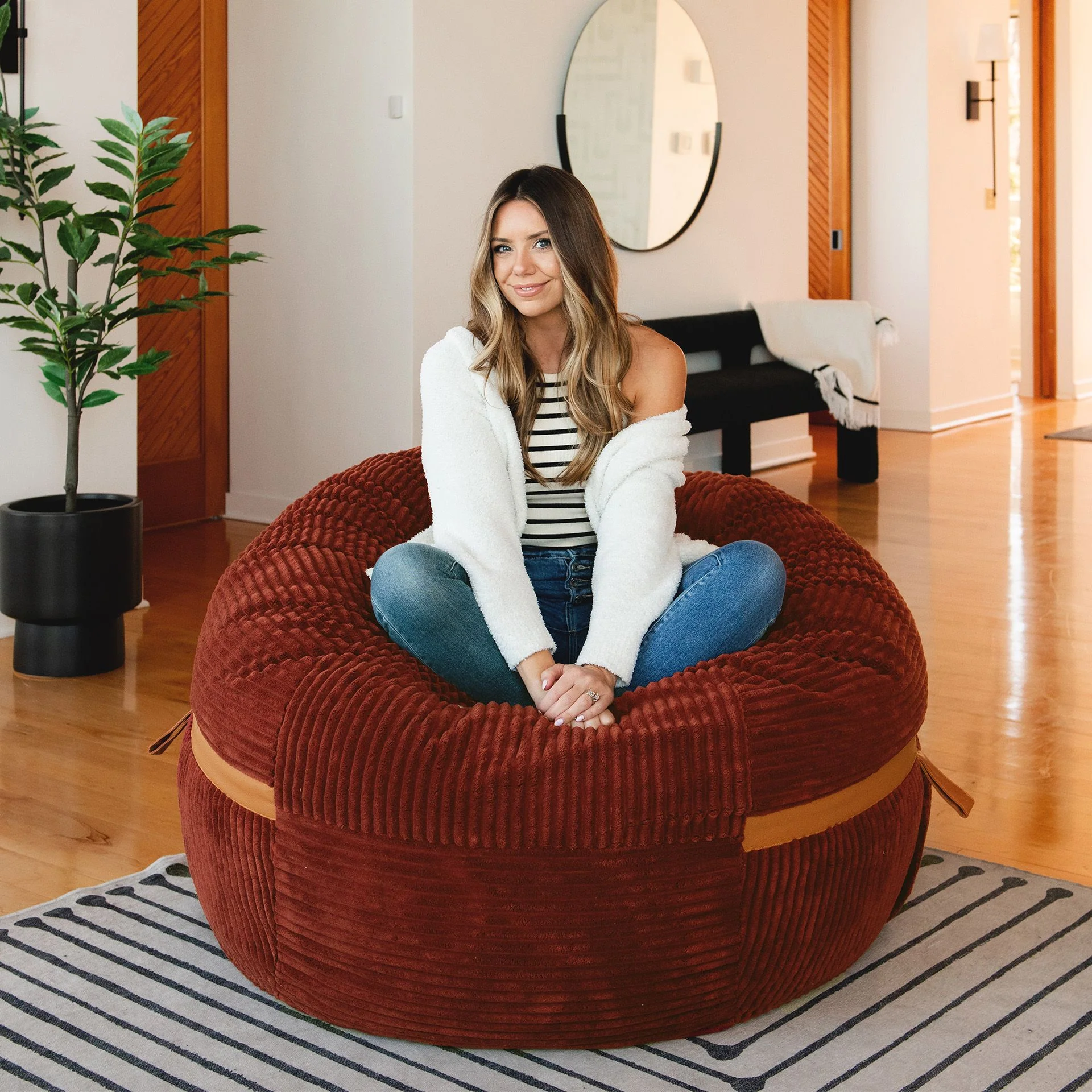 Fuf® 5Ft Foam Bean Bag - Image 16