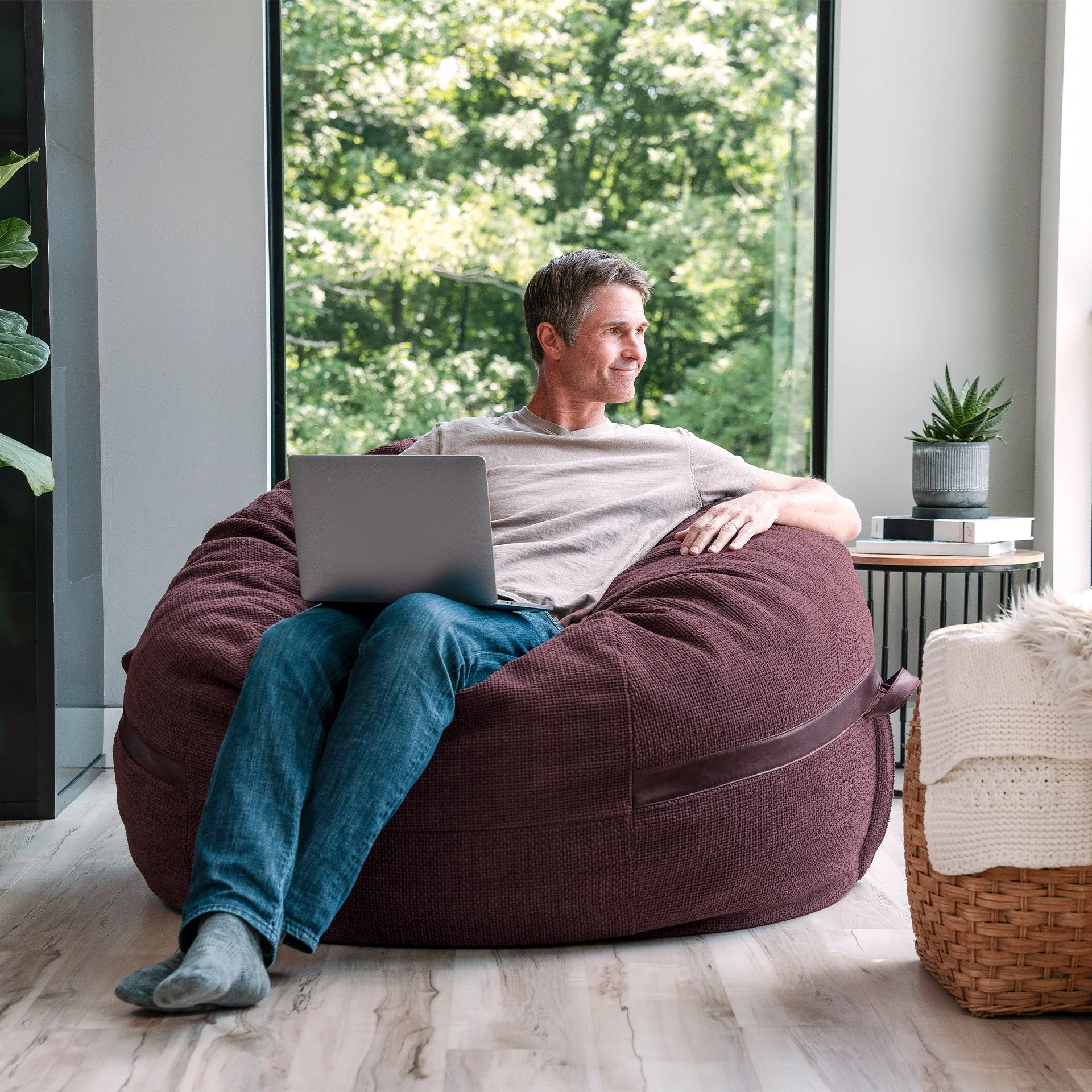 Fuf® 5Ft Foam Bean Bag - Image 92