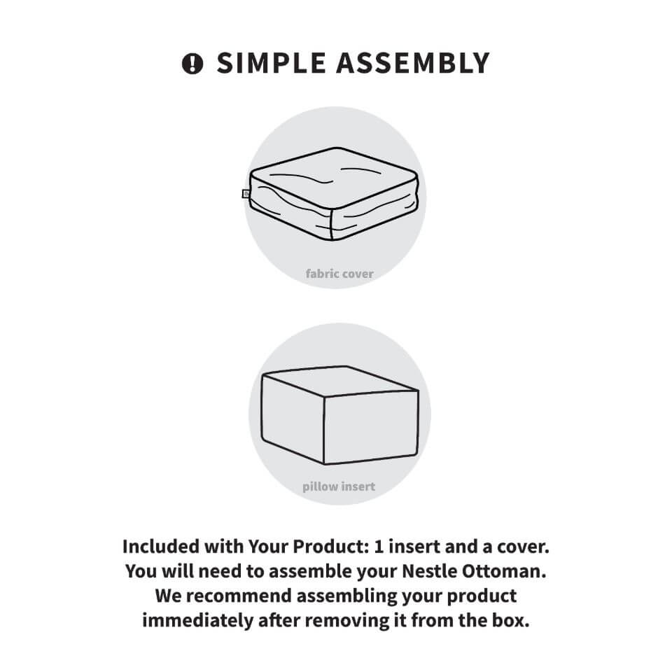 Nestle Loveseat Ottoman - Image 12