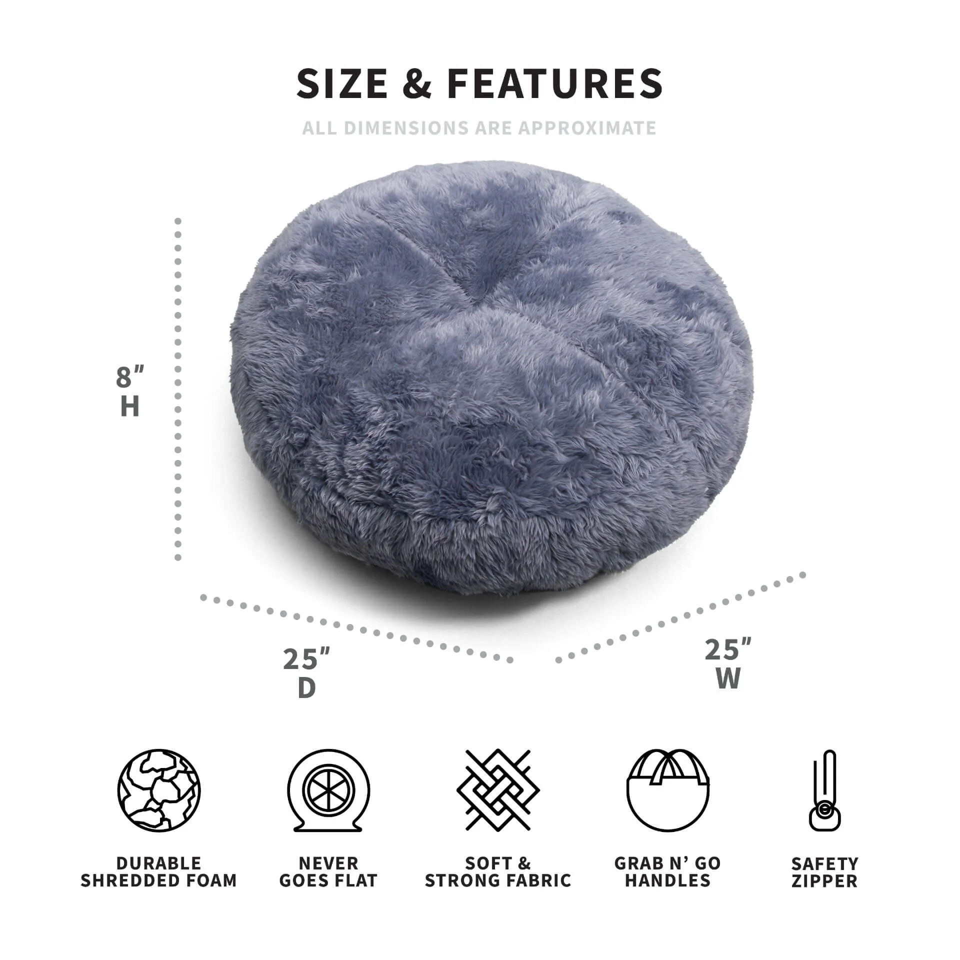 Small Floor Pillow Round - Image 13